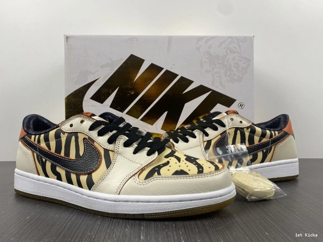 1st Kicks Shoes DH6932-100 1 Tiger Low OG the Air Year of Jordan 0707
